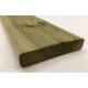 Pavimento in Legno per Esterno Decking in Pino - Listone da 28 x 145 x 1000 mm impregnato in autoclave